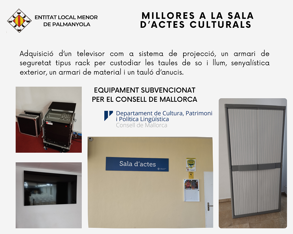 Millores sala d'actes.