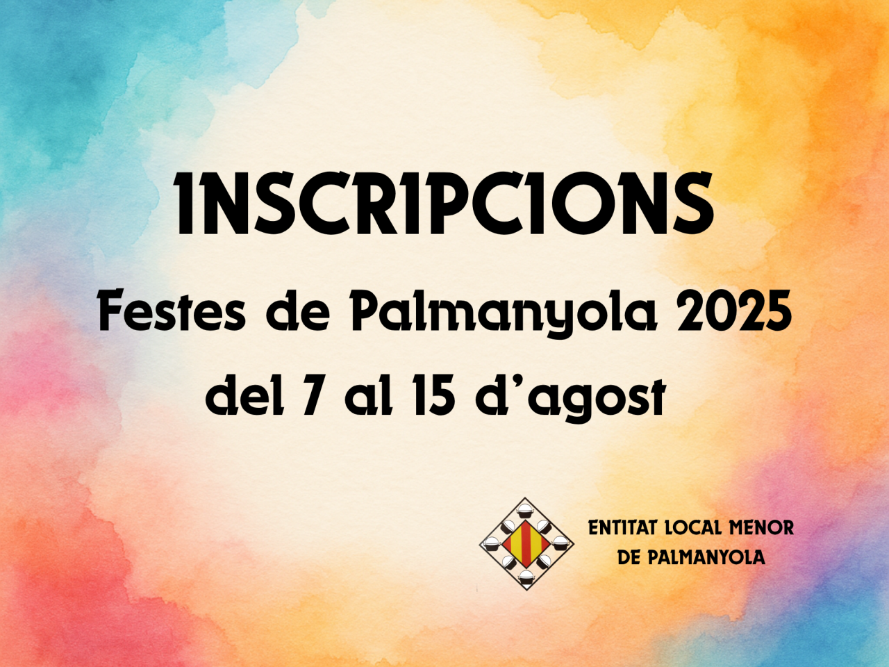 INSCRIPCIONS Festes d’estiu 2025
