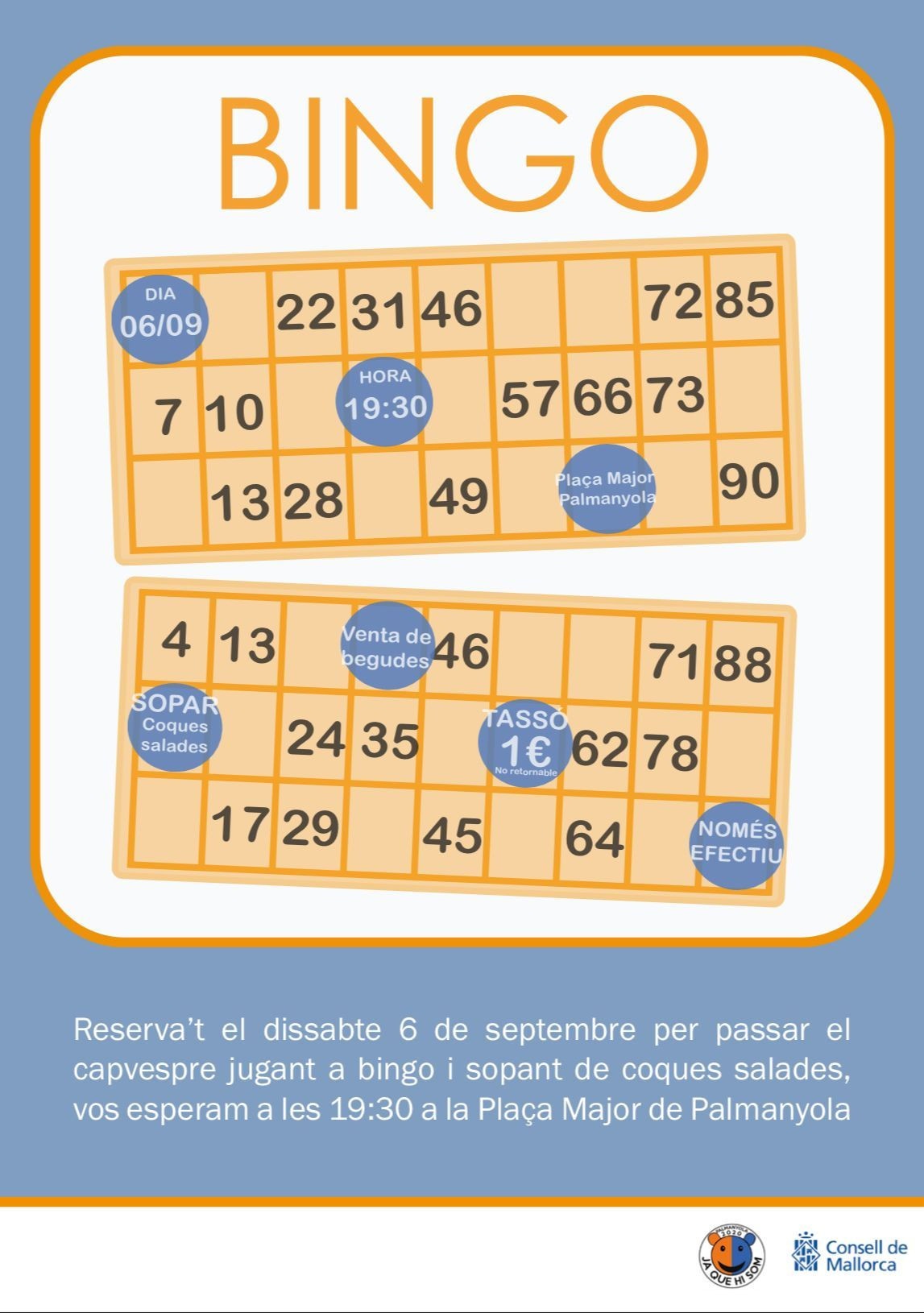 SOPAR AMB BINGO 