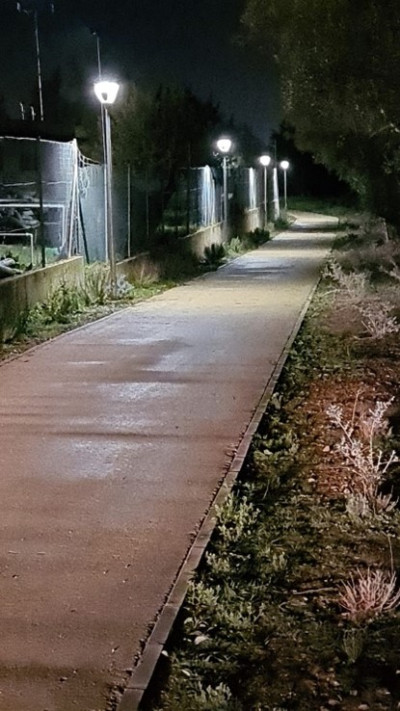 En marxa la il·luminació del nou passeig